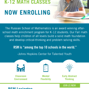 2 Math Classes from RSM for New Student ($130 Value)